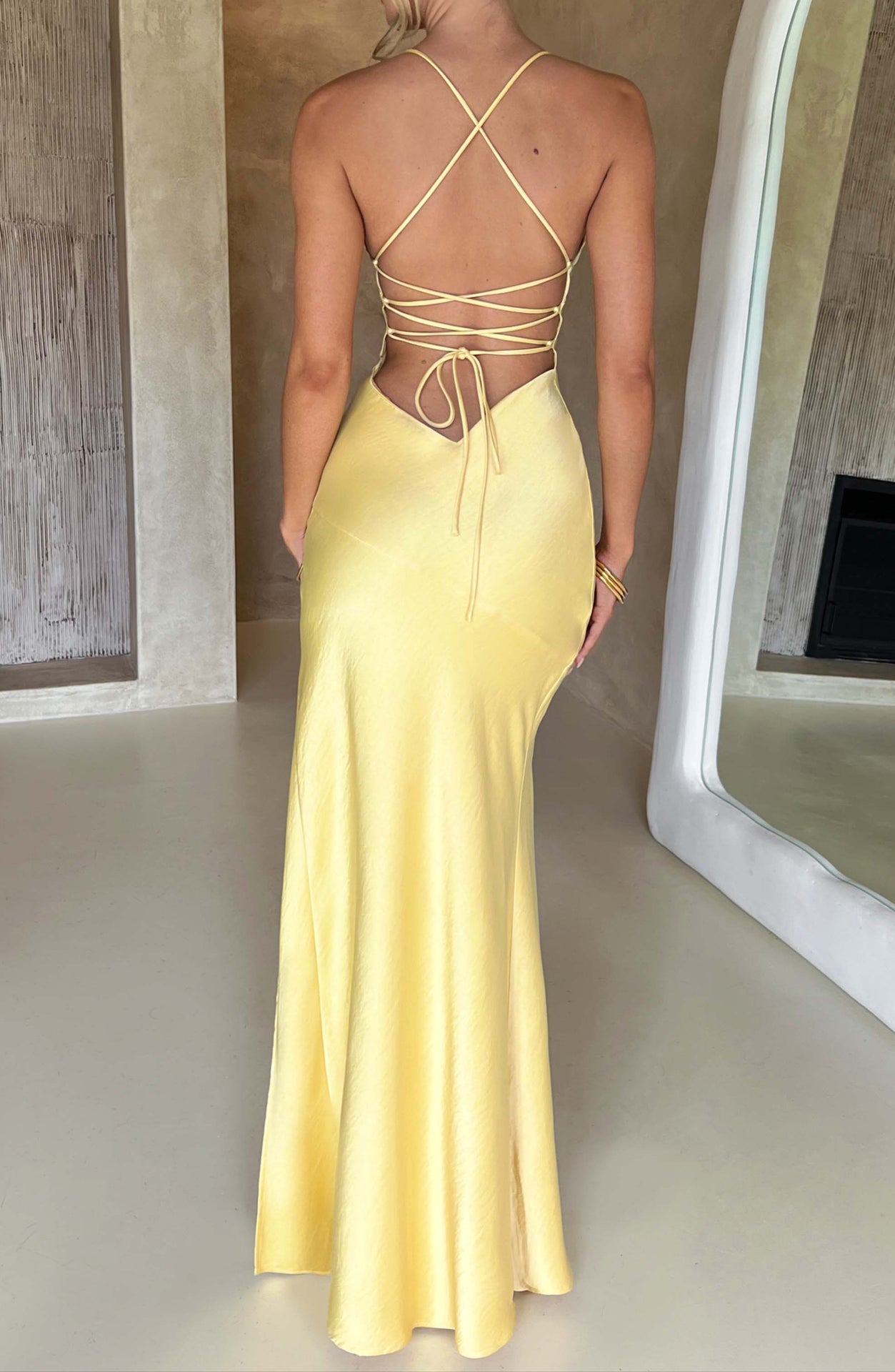 Macarena Maxi Dress - Lemon