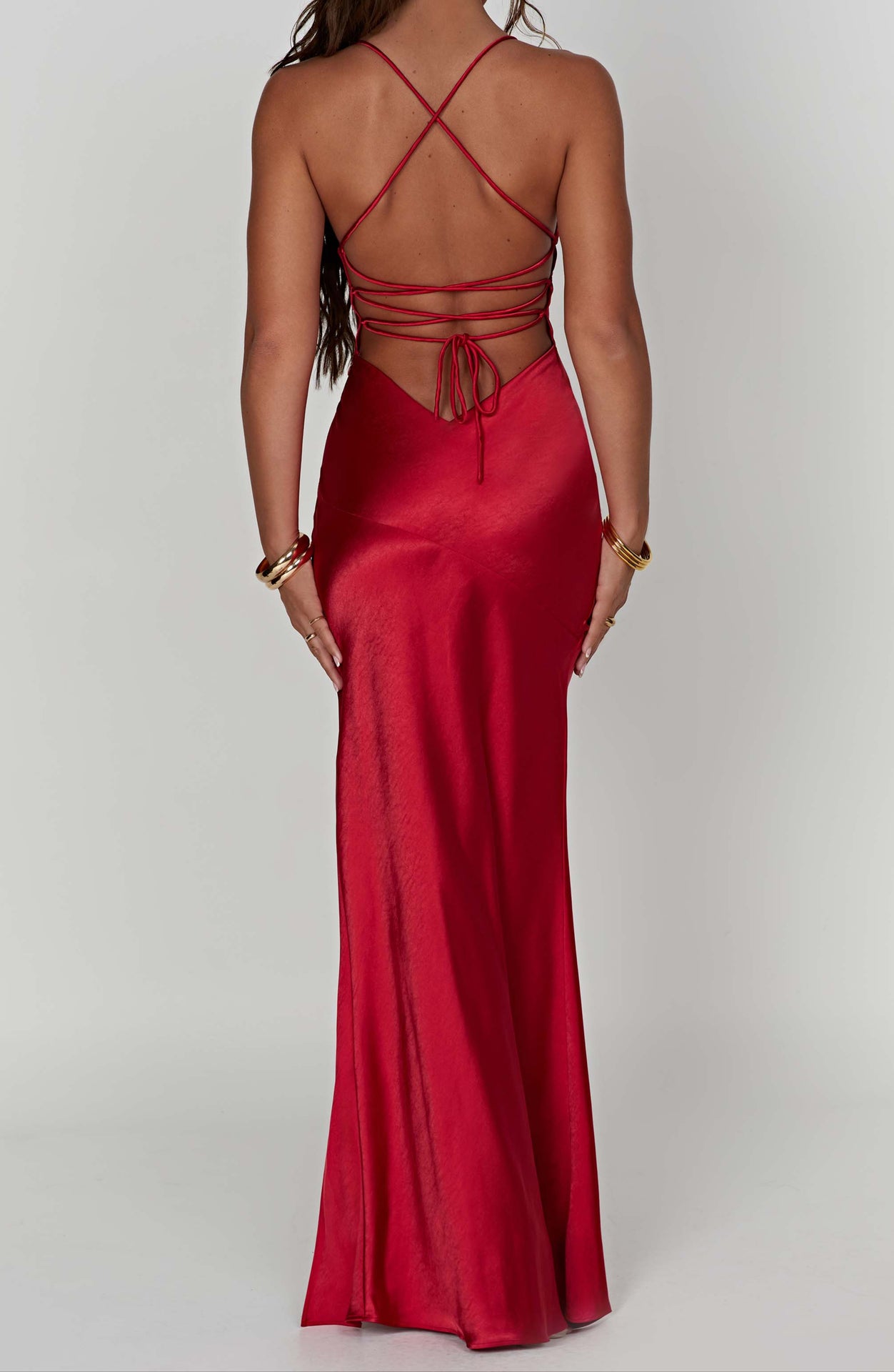 Elena Maxi Dress - Red