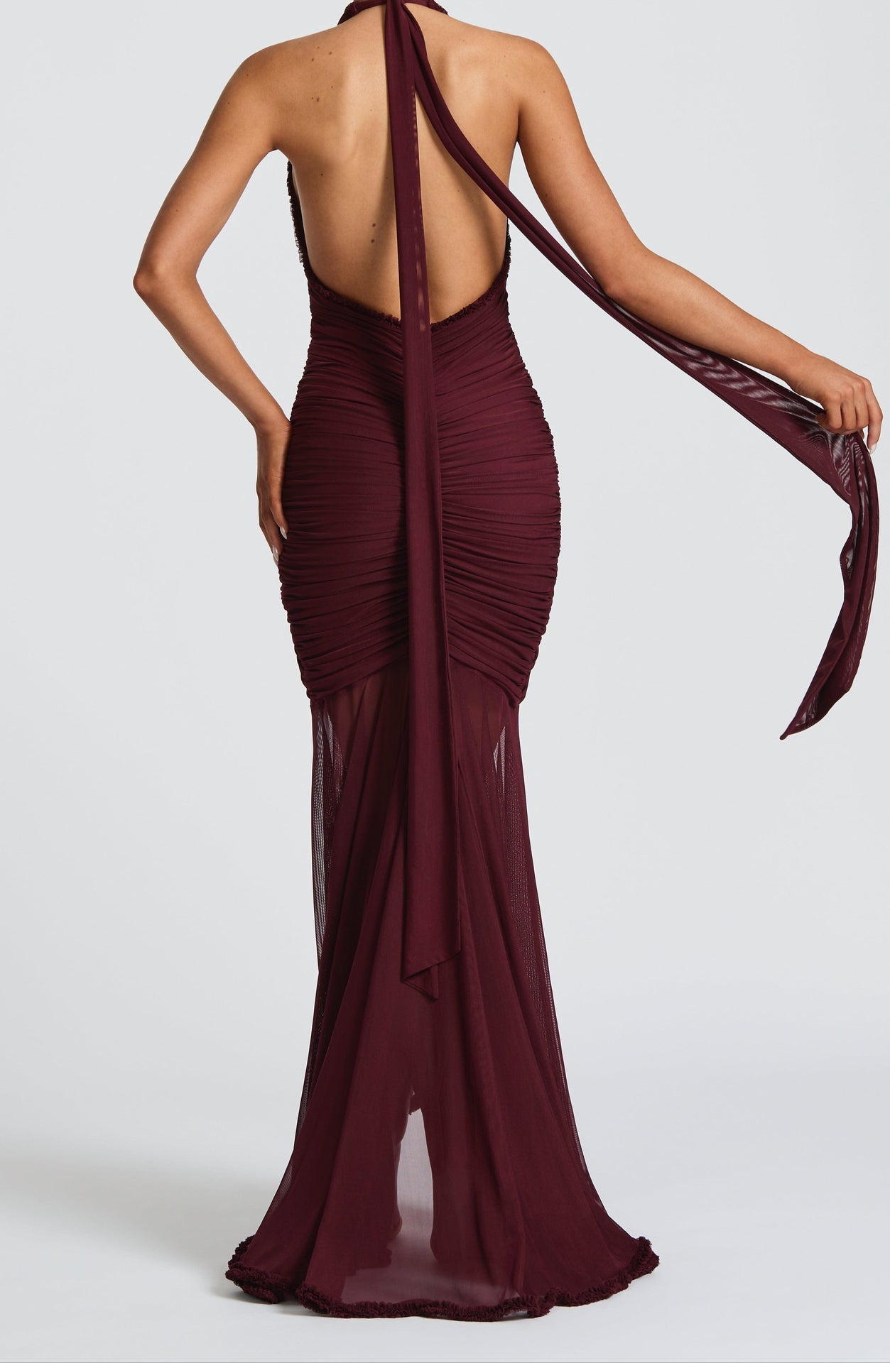 Elisa Maxi Dress - Cherry Lacquer