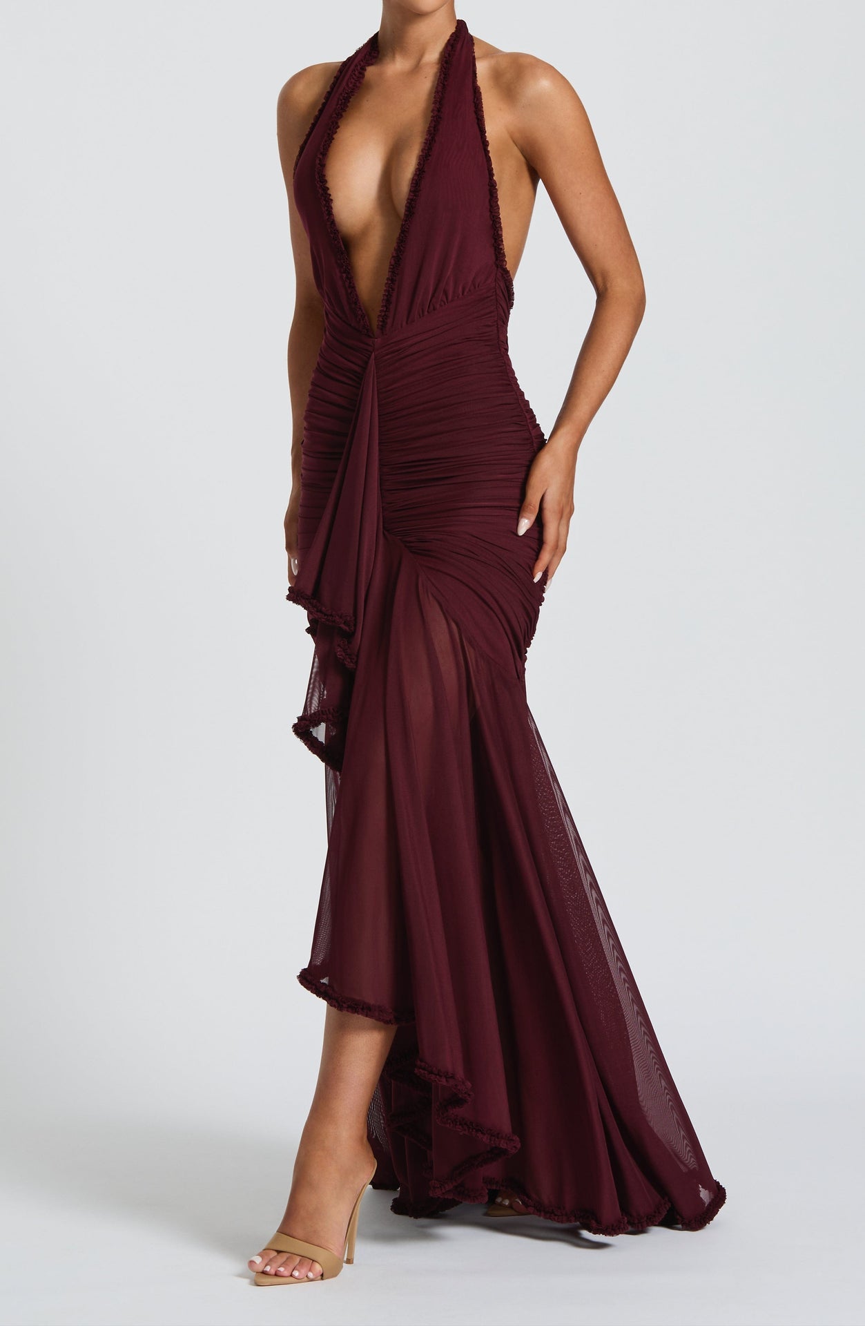 Elisa Maxi Dress - Cherry Lacquer