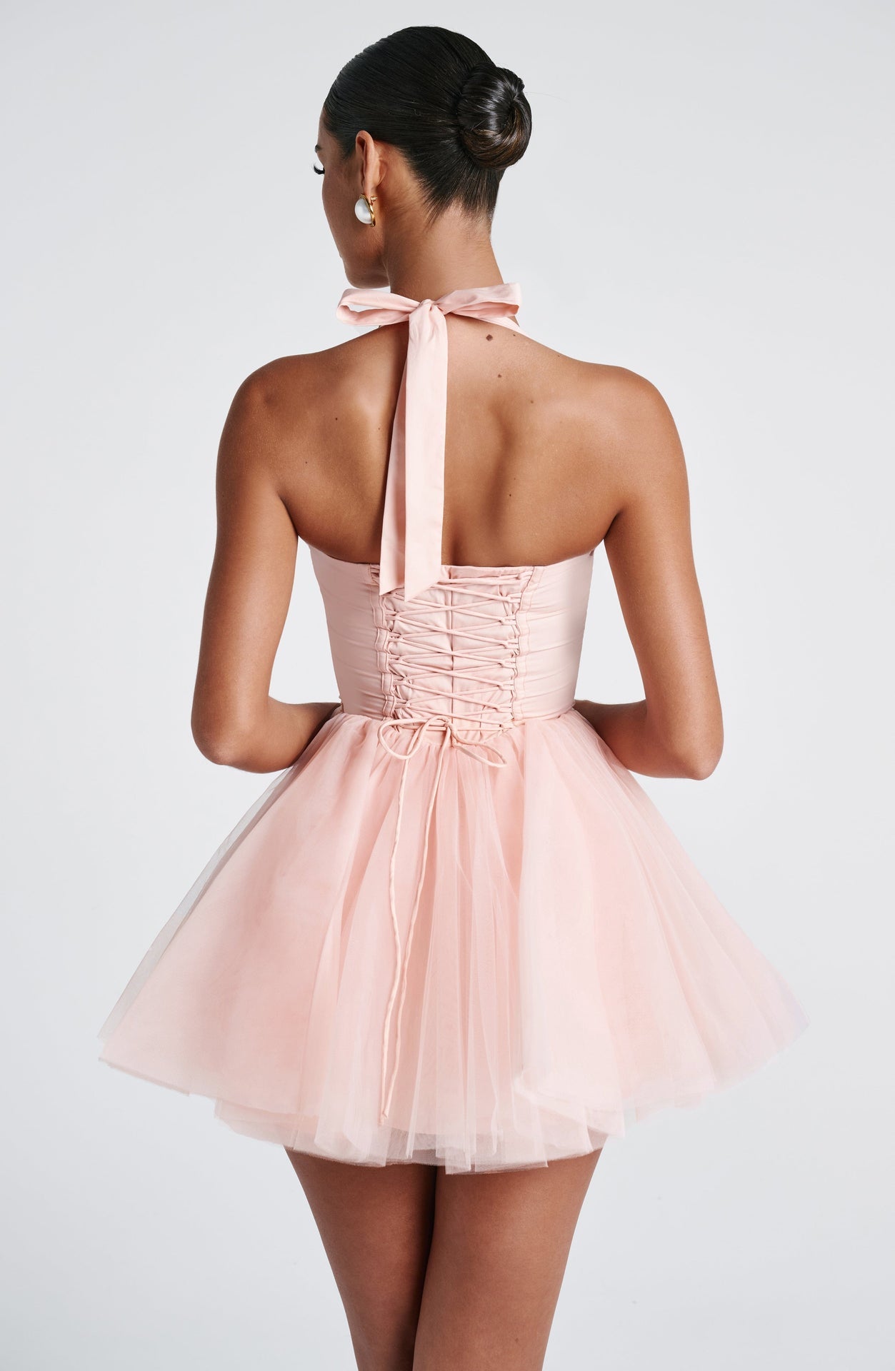 Pazienza Mini Dress - Soft Peach