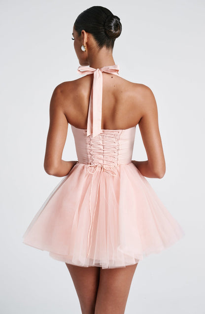 Pazienza Mini Dress - Soft Peach