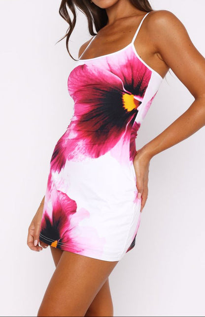 Lucia Mini Dress Violet Petals