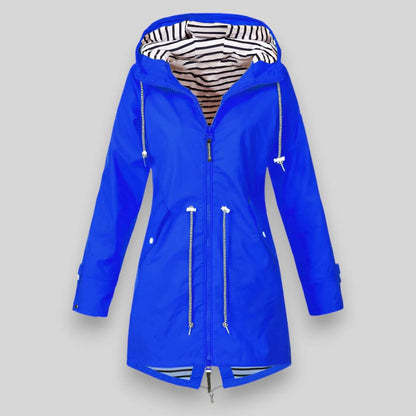 Women's Hooded Waterproof Jacket | Drawcord