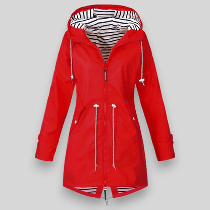 Women's Hooded Waterproof Jacket | Drawcord