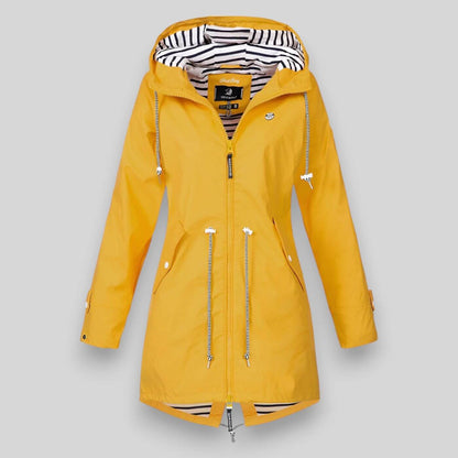 Women's Hooded Waterproof Jacket | Drawcord