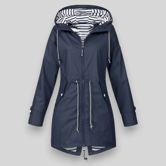 Women's Hooded Waterproof Jacket | Drawcord