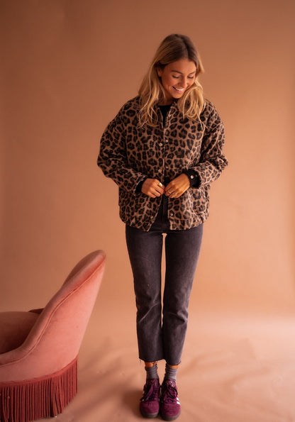 Women's Leopard Print Jacket | Trendy