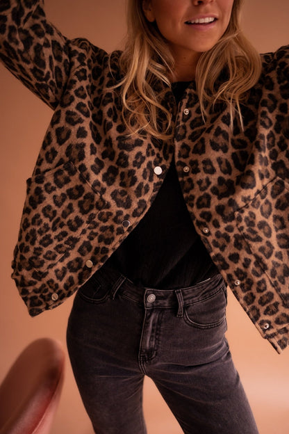 Women's Leopard Print Jacket | Trendy