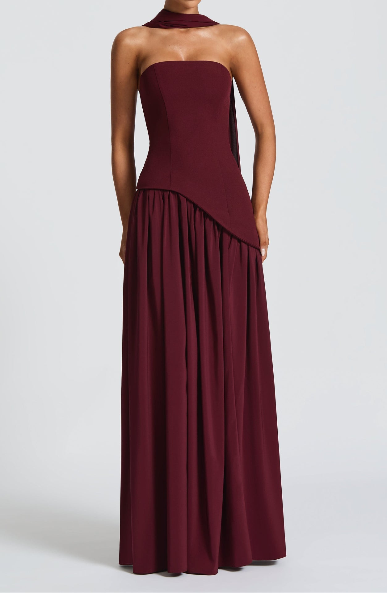 Natale Maxi Dress - Cherry Lacquer