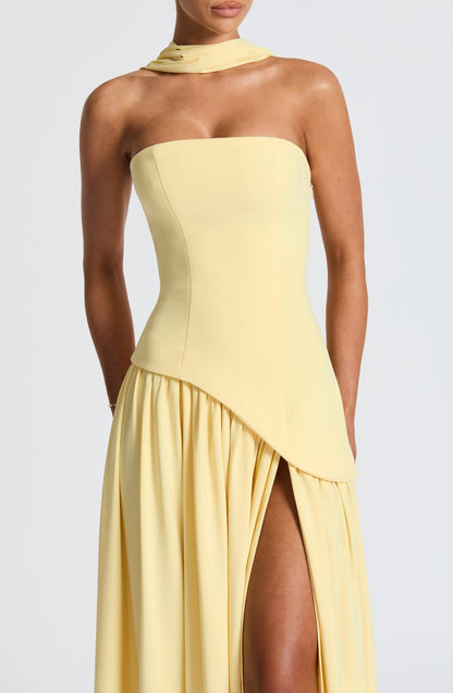 Adelina Maxi Dress - Lemon
