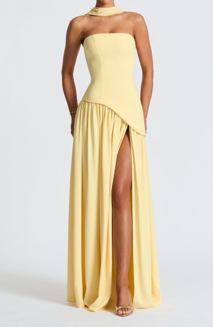 Adelina Maxi Dress - Lemon