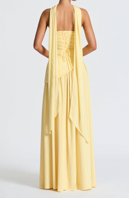 Adelina Maxi Dress - Lemon