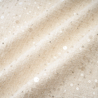 Baby Blue Tweed Mini Dress with Cut-Outs for Women - Nadia