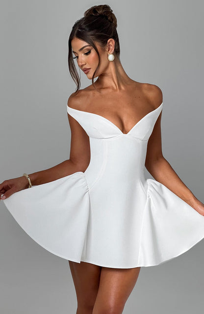 Claudia Mini Dress - Ivory