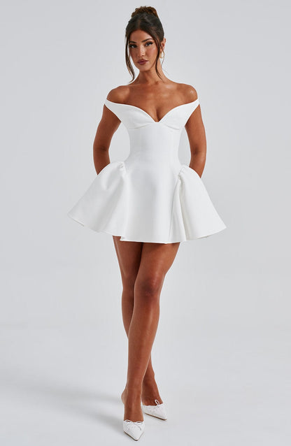 Claudia Mini Dress - Ivory