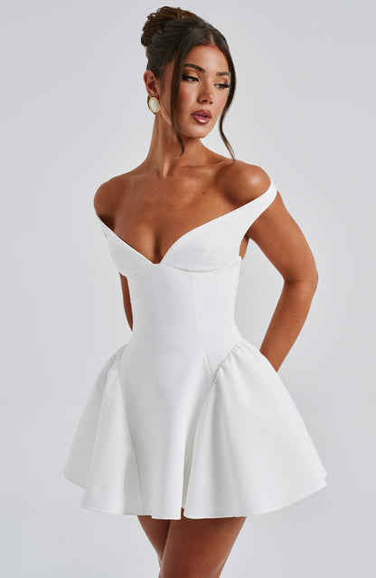 Claudia Mini Dress - Ivory