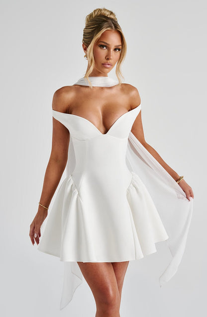 Claudia Mini Dress - Ivory