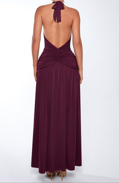 Concetta Maxi Dress - Cherry Lacquer