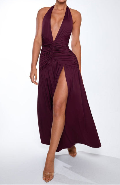 Concetta Maxi Dress - Cherry Lacquer