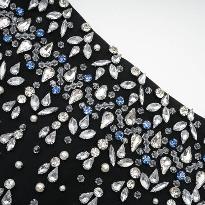 Strapless Mini Dress with Rhinestone Embellishments for Women - Arianna