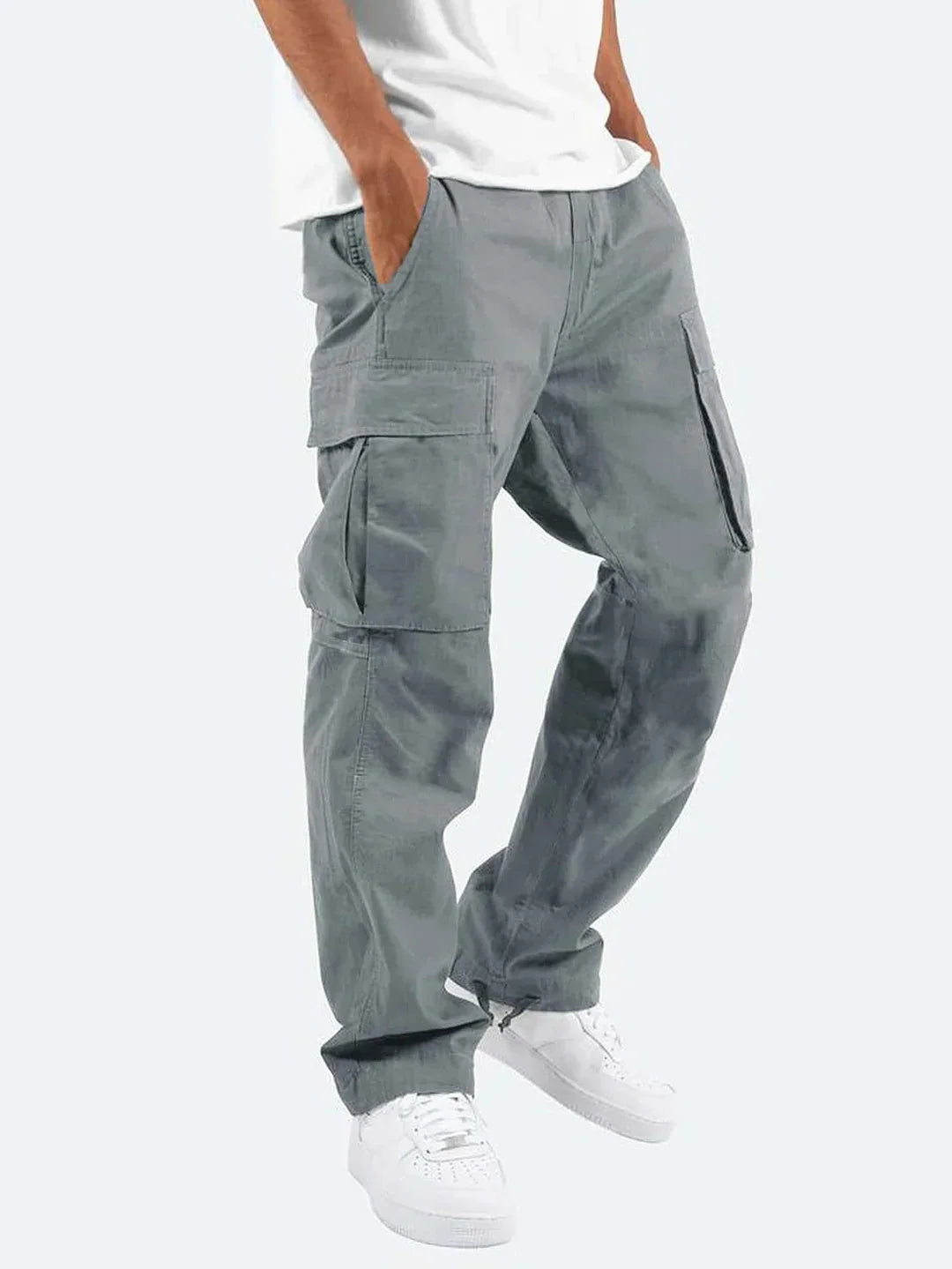Men's Cargo Relaxed Fit Pants | Side Pockets