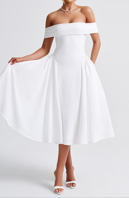 Gianetta Midi Dress - Ivory