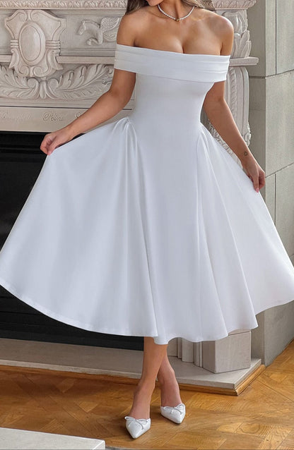 Gianetta Midi Dress - Ivory