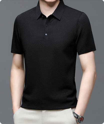 Men's Short Sleeve Structured Polo Shirt | Business Casual