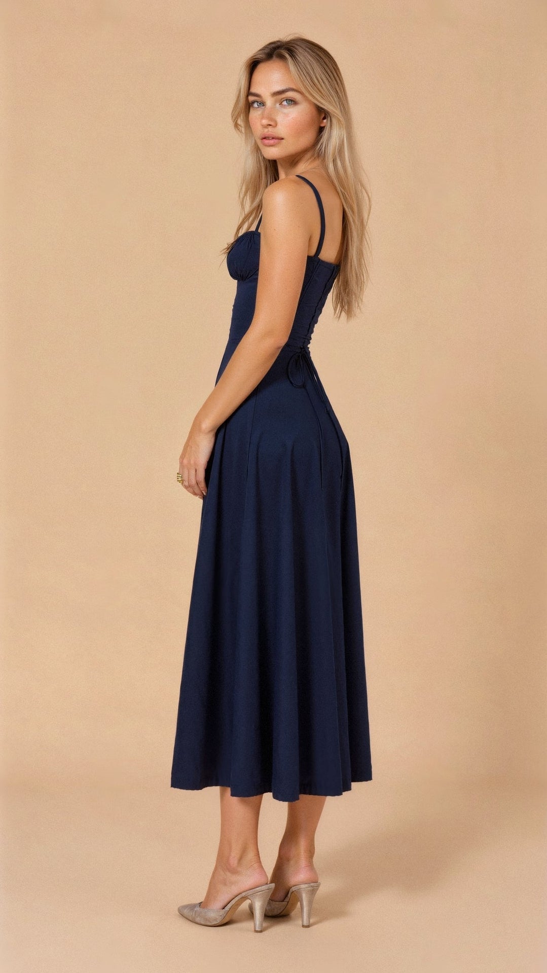 Party Corset Midi Dress | Slit