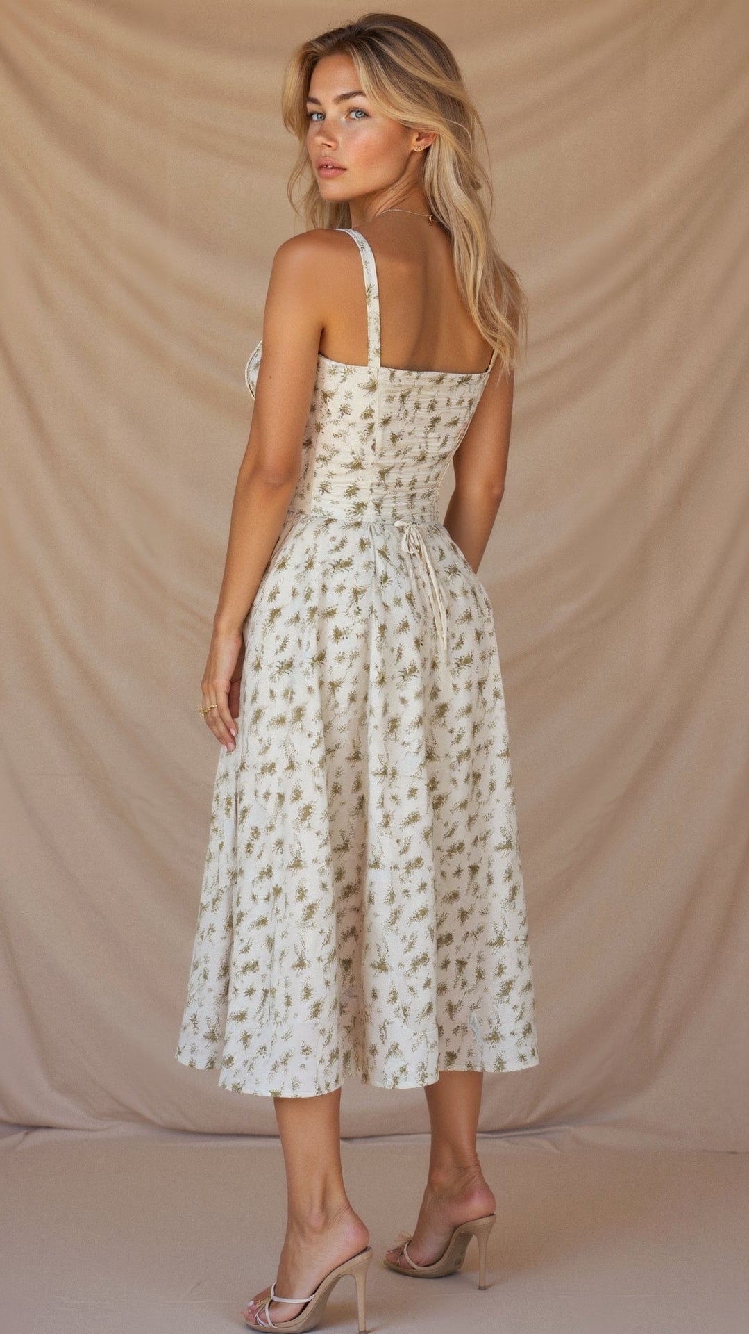 Party Corset Midi Dress | Slit