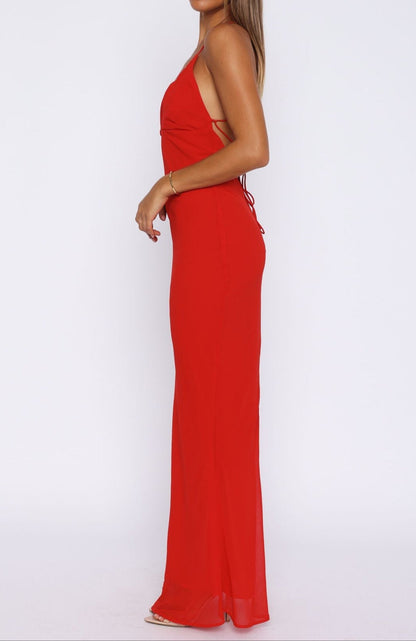 Nahia Maxi Dress Red