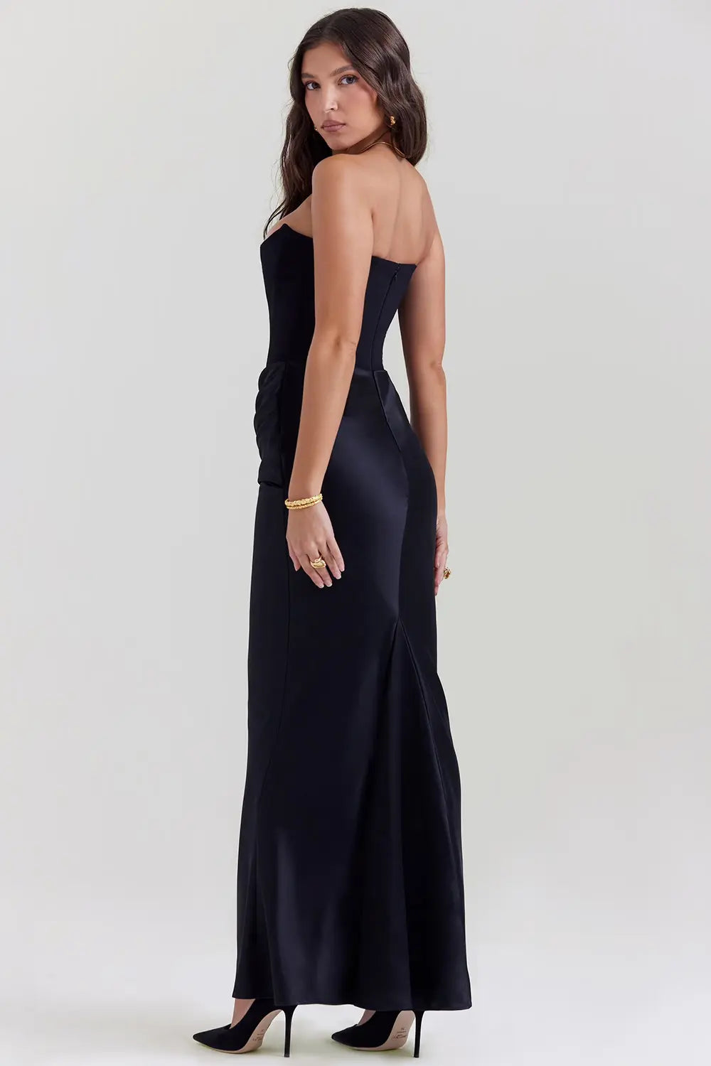 Women’s Strapless Corset Evening Dress | Maxi