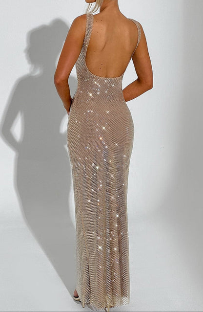 Alessia Maxi Dress - Gold