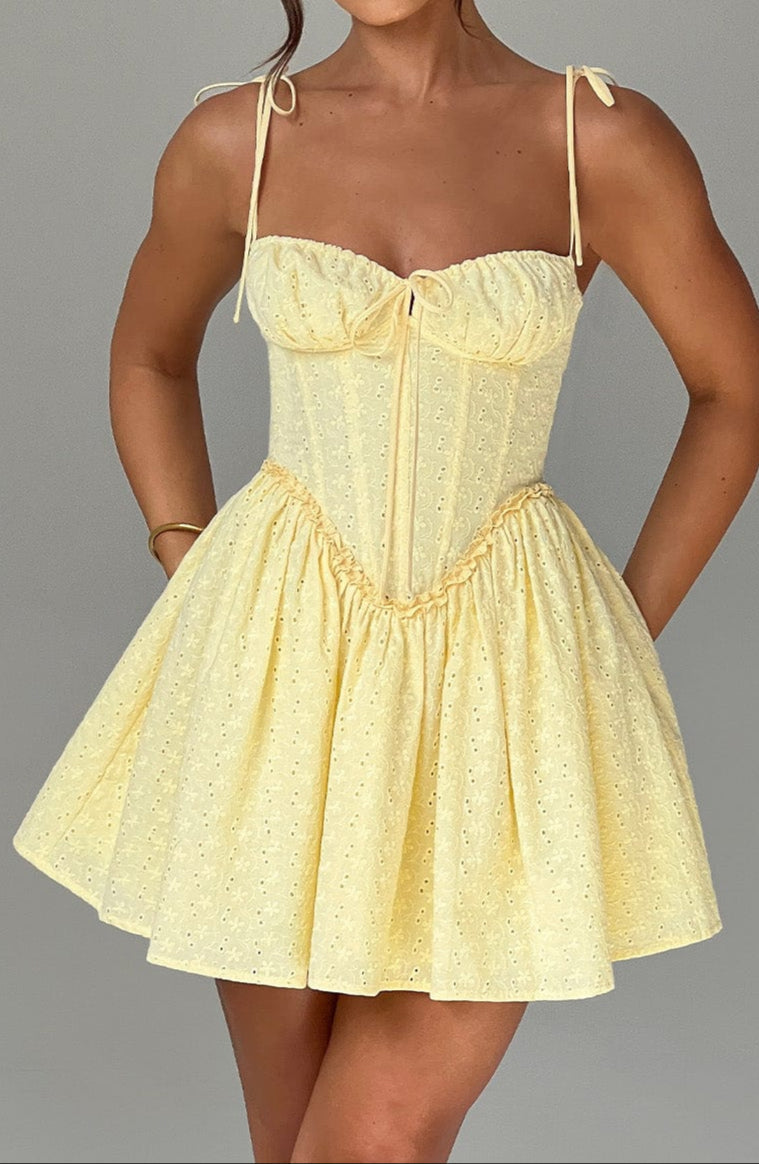 Pazienza Mini Dress - Lemon