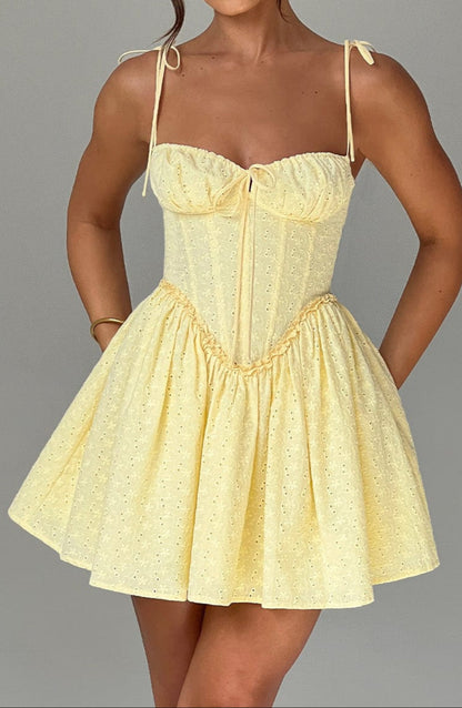 Pazienza Mini Dress - Lemon