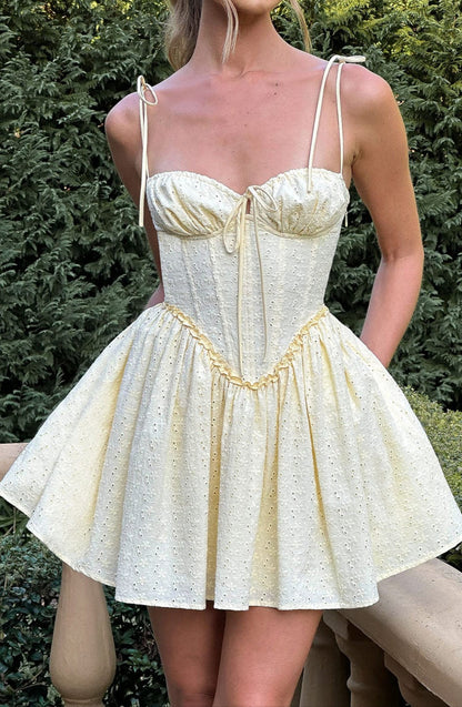 Pazienza Mini Dress - Lemon