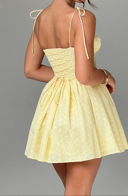 Pazienza Mini Dress - Lemon