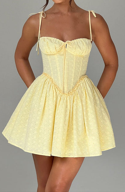 Pazienza Mini Dress - Lemon