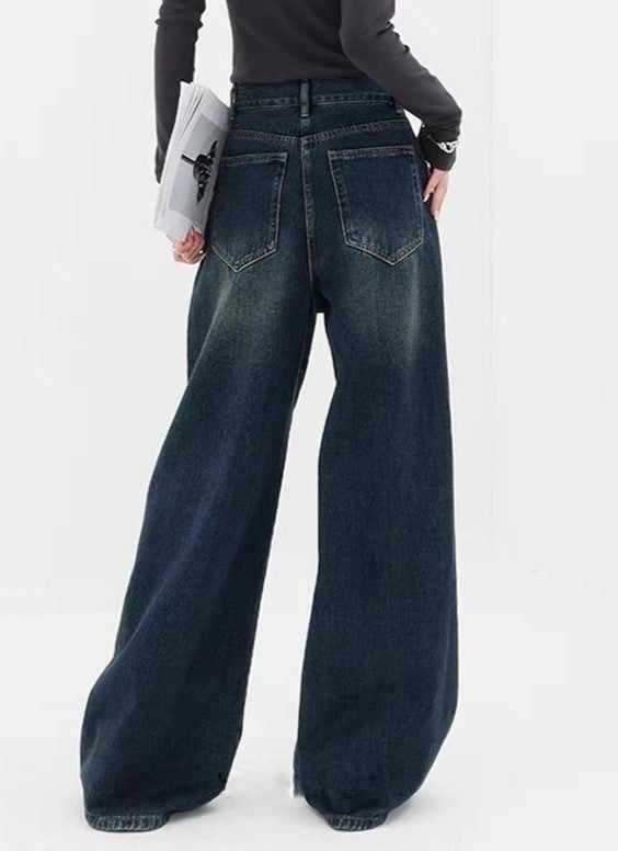 Dunkle Vintage Baggy Boyfriend Jeans