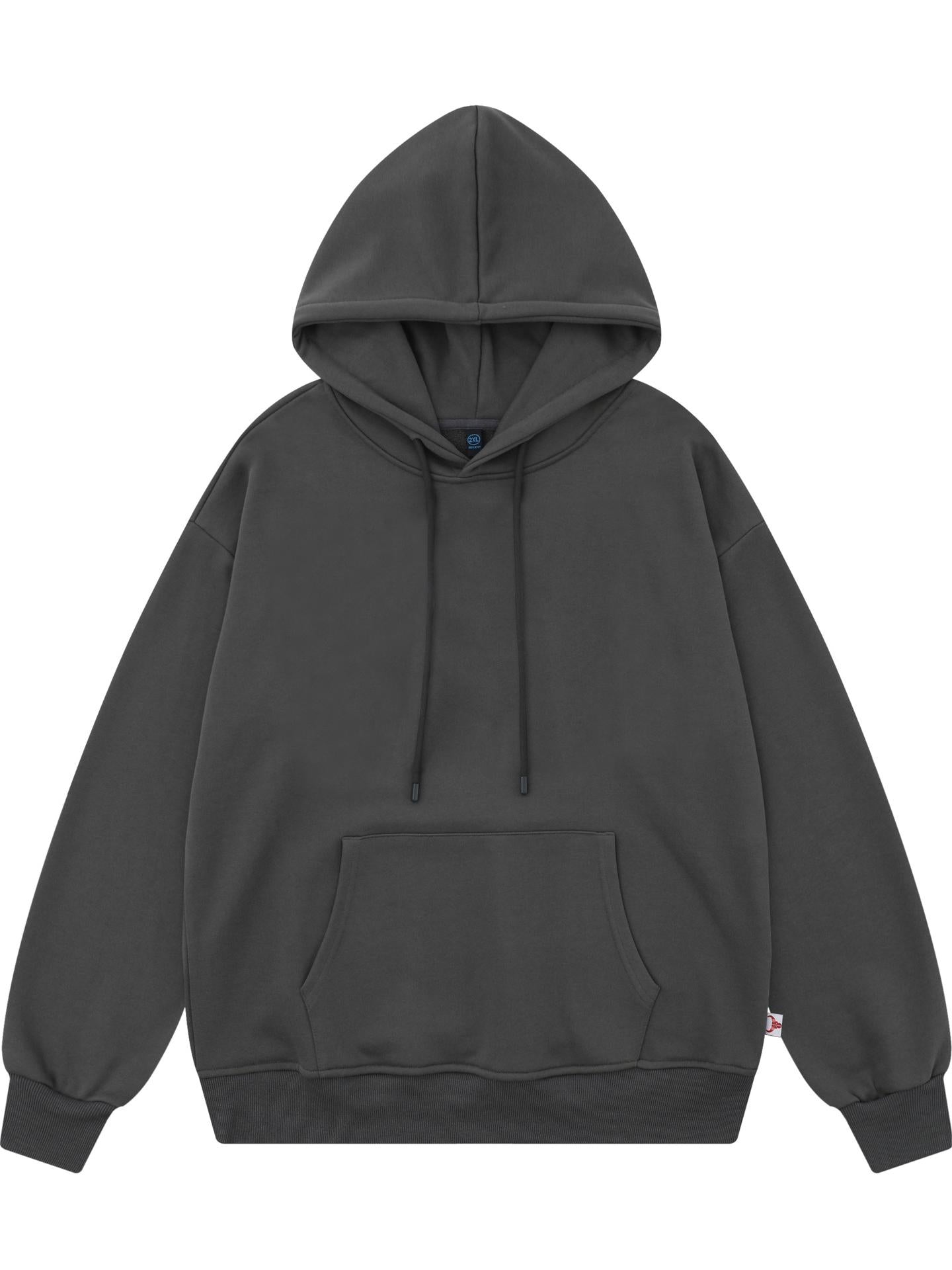 Oversized Basic Solid Unisex Hoodie