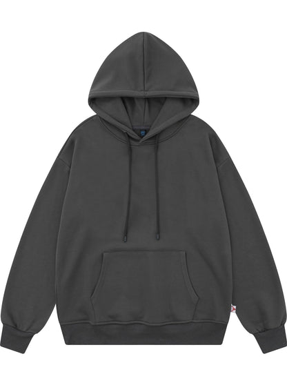 Sudadera con capucha unisex sólida de gran tamaño