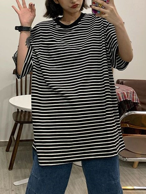 Vintage Plus Striped Short Sleeve Top