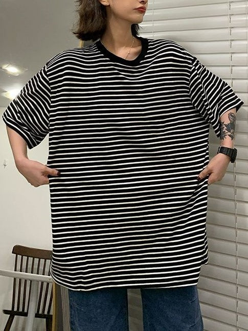 Vintage Plus Striped Short Sleeve Top