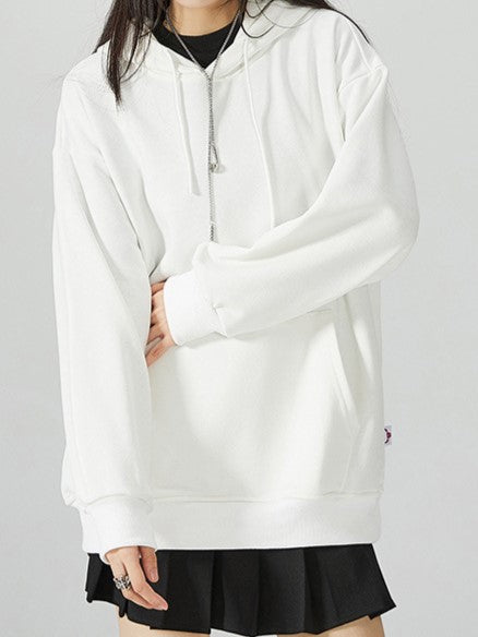 Oversized Basic Solid Unisex Hoodie