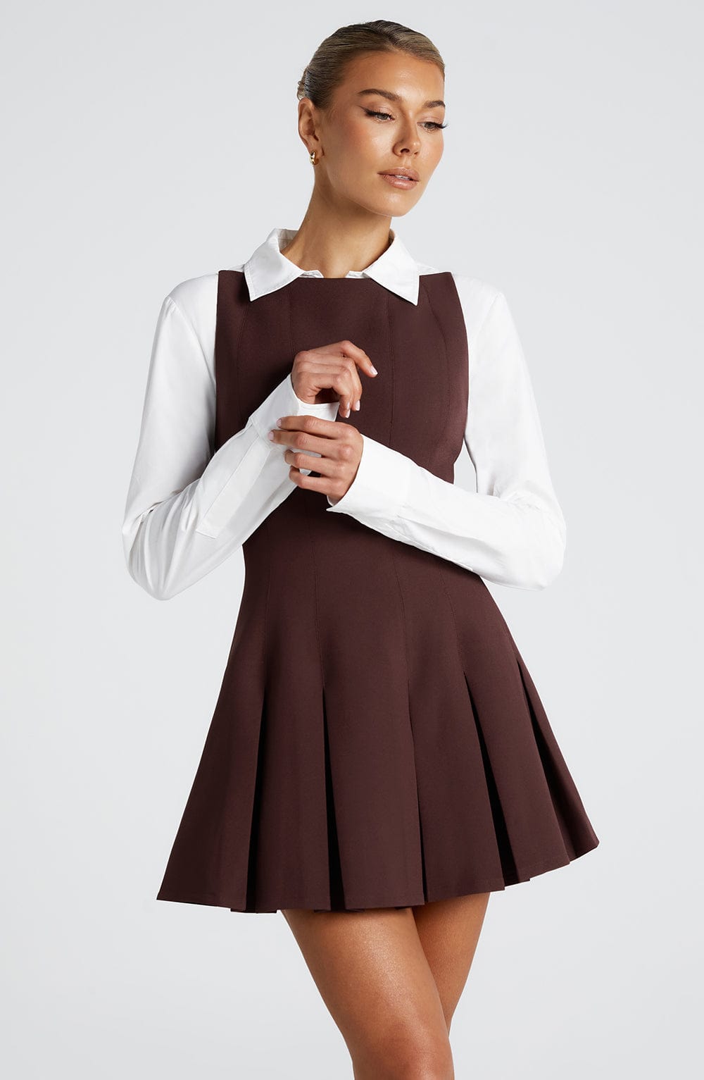India Mini Dress - Plum Brown