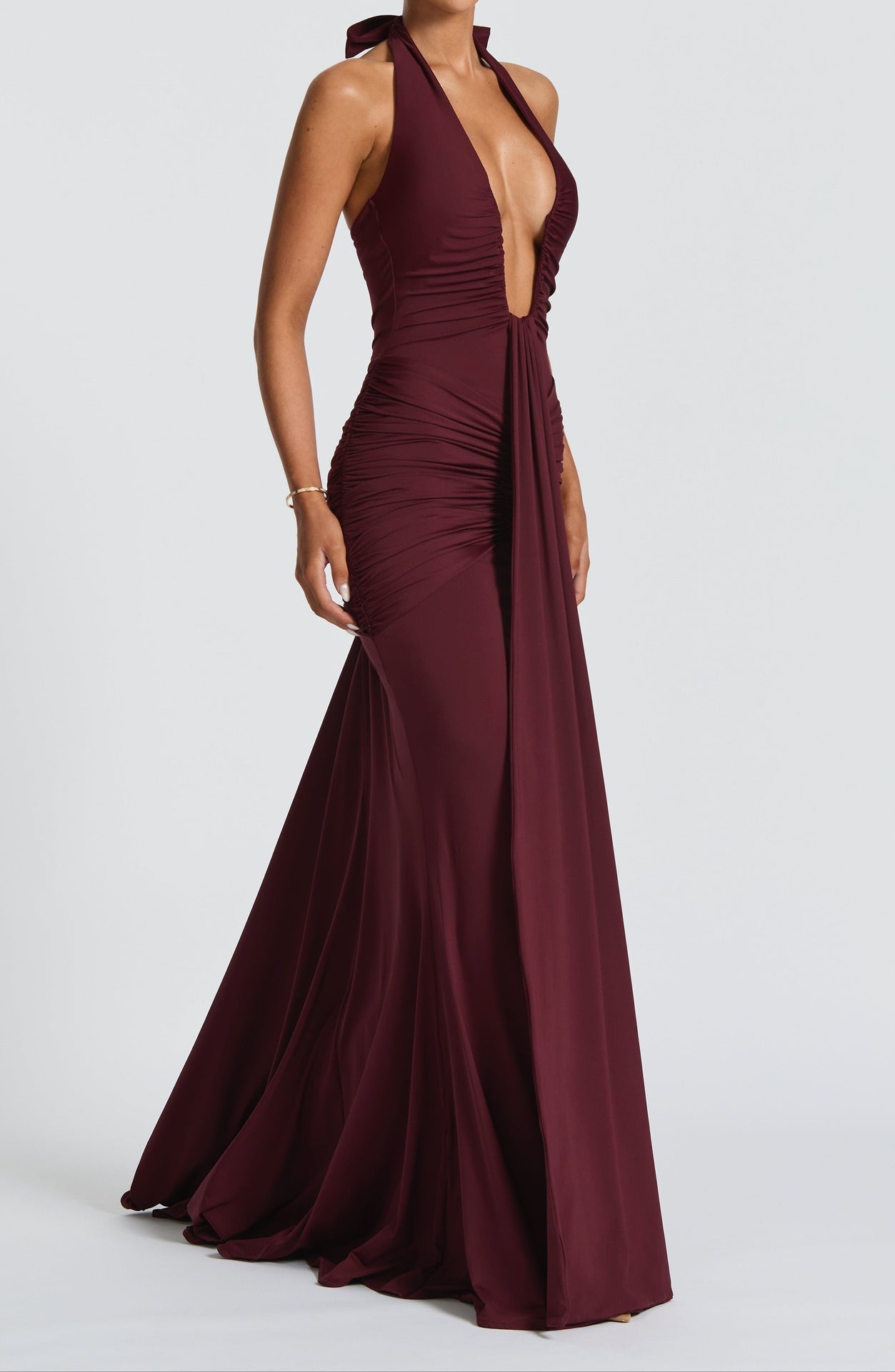 Graziana Maxi Dress - Cherry Lacquer