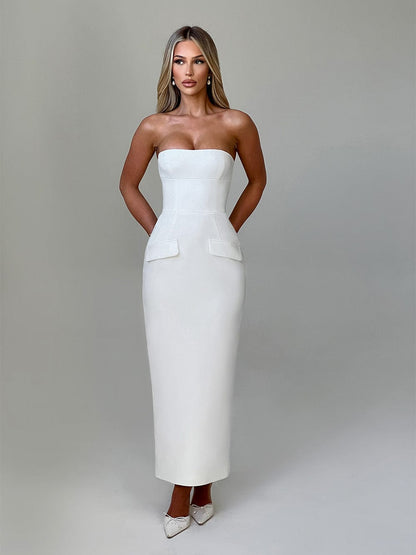 Vanessa Midaxi Dress-Ivory