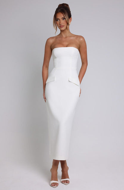 Vanessa Midaxi Dress-Ivory