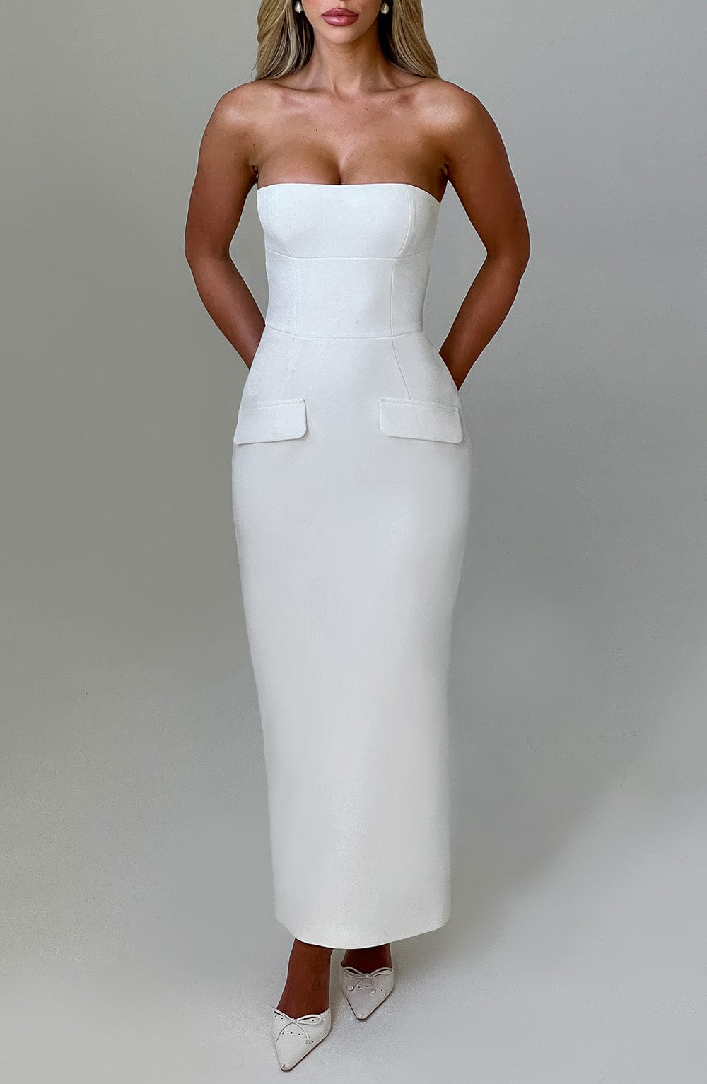 Vanessa Midaxi Dress-Ivory